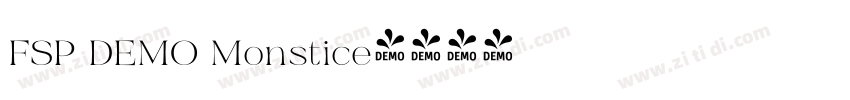 FSP DEMO Monstice字体转换 FSP DEMO Monstice字体转换